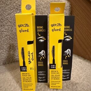 Got2b Glued 2-in-1 Brow Gel - new x2